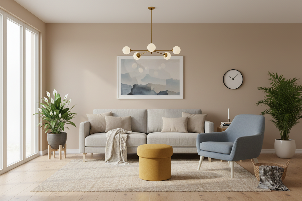 AFTER - Styled living room with premium décor